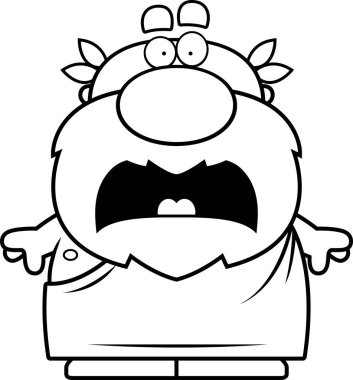 Korkmuş karikatür Yunan filozofu