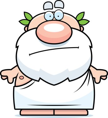 Çizgi film Yunan filozofu bıkkın