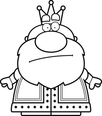 Çizgi film Kral sıkılmış