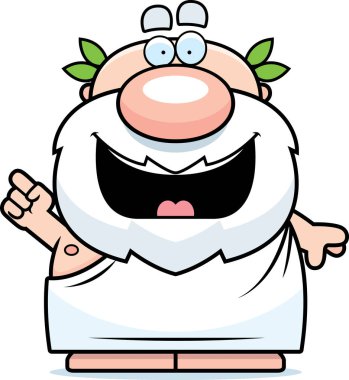 Çizgi film Yunan filozofu fikir