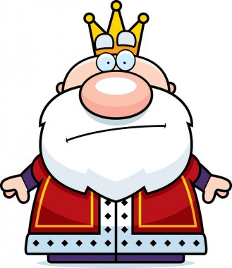 Çizgi film Kral sıkılmış