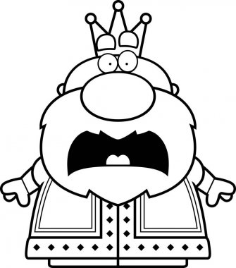 Korkmuş karikatür Kral
