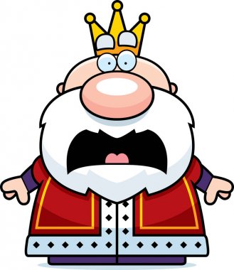 Korkmuş karikatür Kral