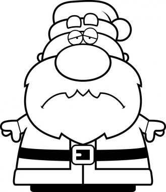 Yorgun çizgi film Noel Baba