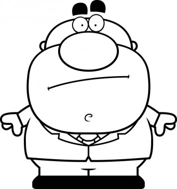 karikatür işadamı bıkkın