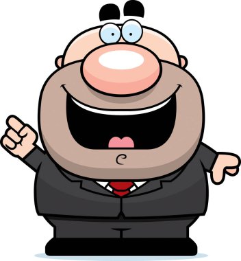 çizgi film iş adamı fikri