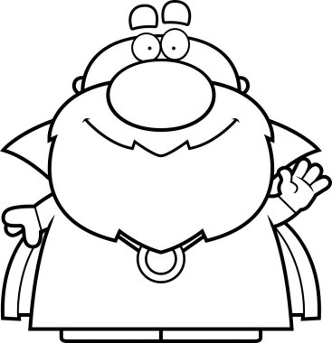 Dalgalanan çizgi film Sihirbazı