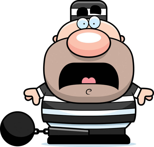 Scared Cartoon Prisoner