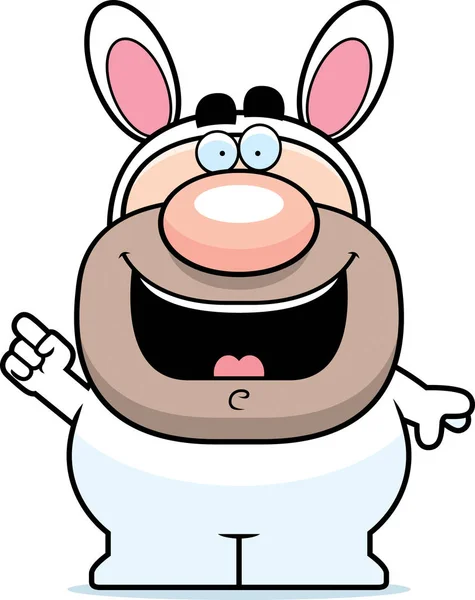 Cartoon Easter Bunny Idea — Stock Vector