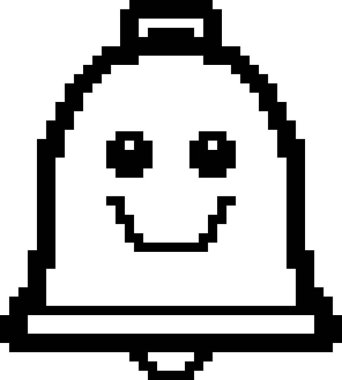 8-Bit karikatür Bell gülümseyen