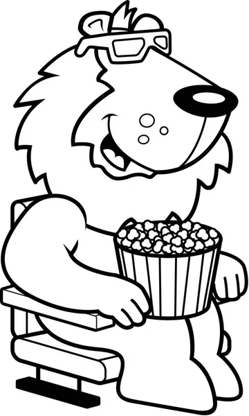 卡通狮子 3d 电影 — 图库矢量图片