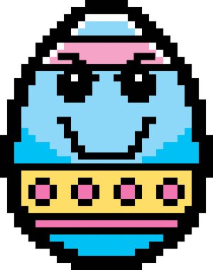 Kötü 8-Bit karikatür Paskalya yortusu yumurta