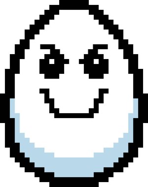 Kötü 8-Bit karikatür yumurta
