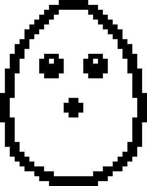 8-Bit karikatür yumurta şaşırttı