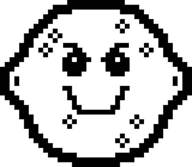 Kötü 8-Bit karikatür limon