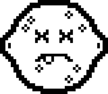 Ölü 8-Bit karikatür limon