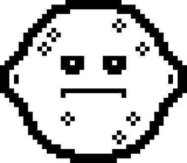 Ciddi 8-Bit karikatür limon