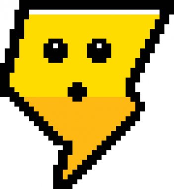 8-Bit karikatür yıldırım şaşırttı