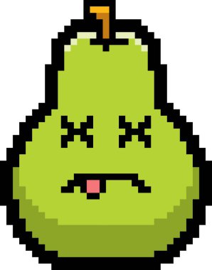 Ölü 8-Bit karikatür armut