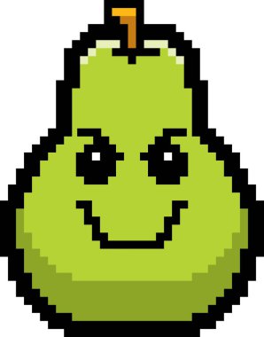 Kötü 8-Bit karikatür armut