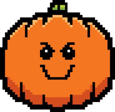 Kötü 8-Bit karikatür kabak