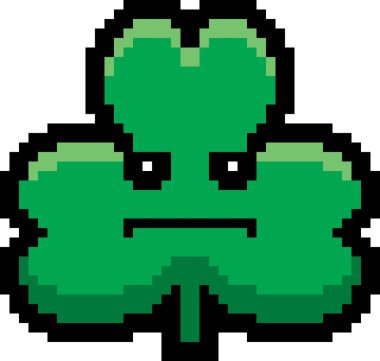 Ciddi 8-Bit karikatür Shamrock