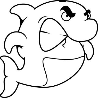 Çizgi film kızgın yunus