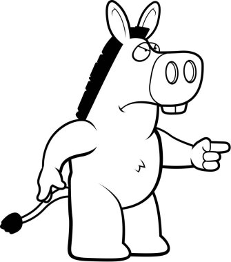 Çizgi film kızgın eşek