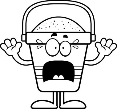 Korkmuş karikatür plaj kovası