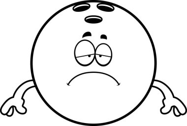 Üzgün çizgi film Bowling topu