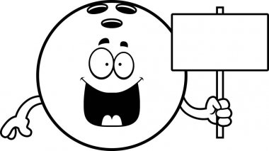 Çizgi film Bowling topu işareti