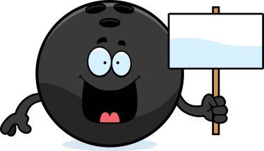 Çizgi film Bowling topu işareti