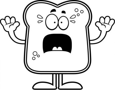 Korkmuş karikatür ekmek