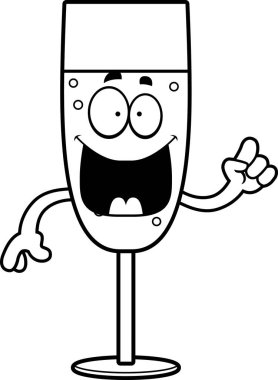 Karikatür şampanya fikir