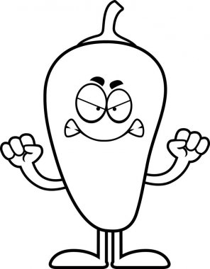 Kızgın çizgi film Chili biber