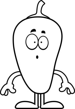 Sürpriz karikatür Chili biber