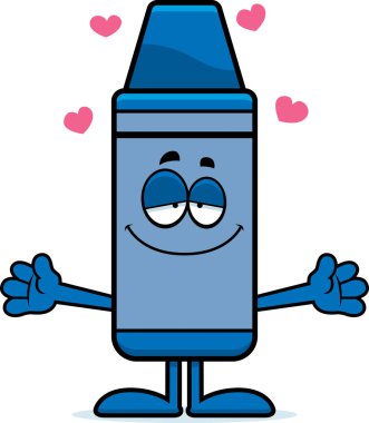 Çizgi film mum boya kucaklama