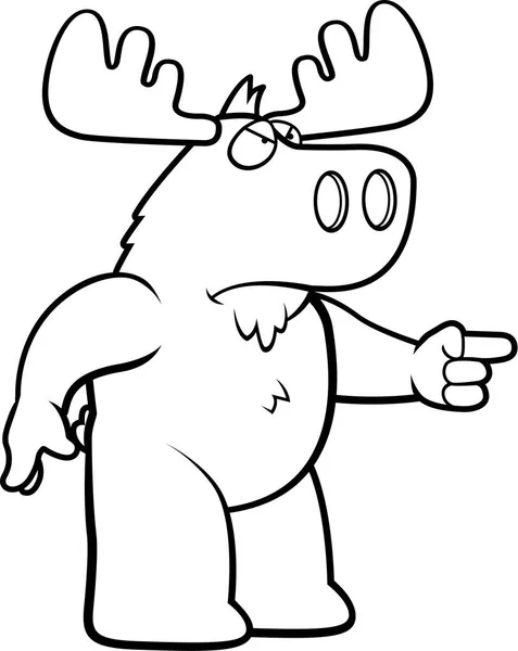 Caricature Angry Moose — Image vectorielle