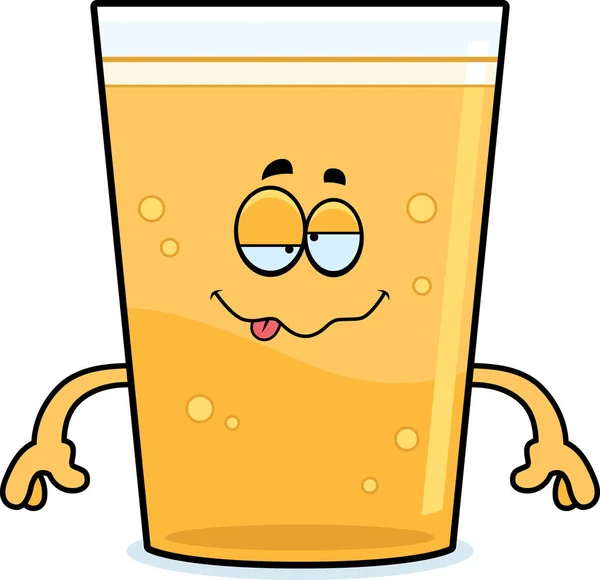 Cerveza de dibujos animados borracha — Vector de stock