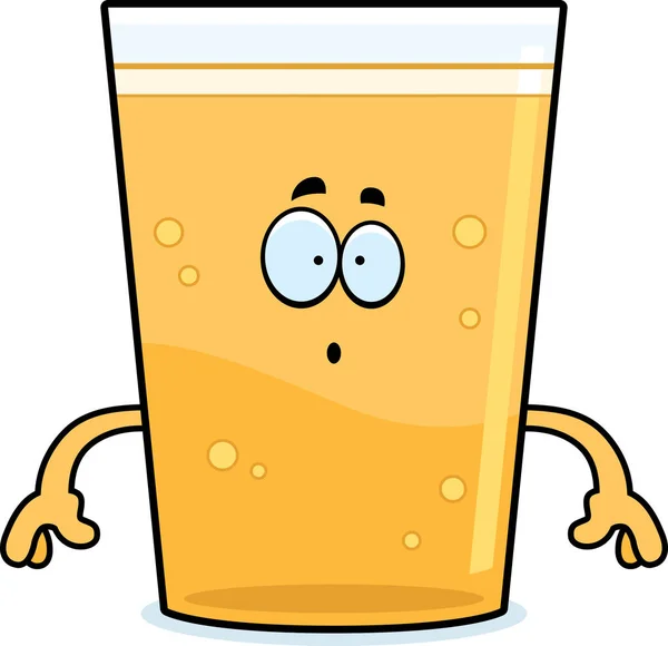Cerveja dos desenhos animados surpresa — Vetor de Stock