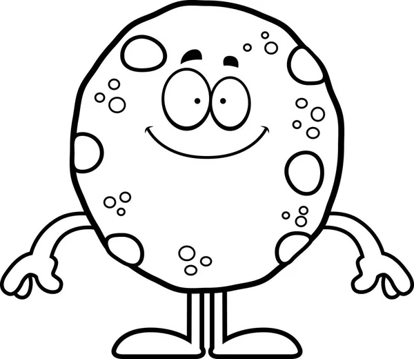 Soubor Cookie šťastný karikatura — Stockový vektor