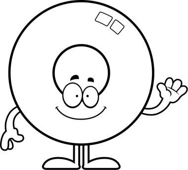 Çizgi film halka sallayarak