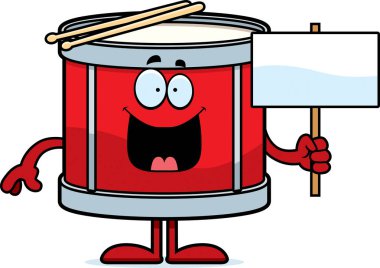 Çizgi film davul işareti