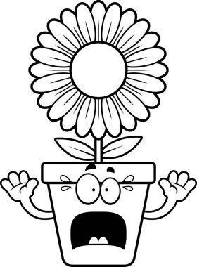 Korkmuş karikatür saksı