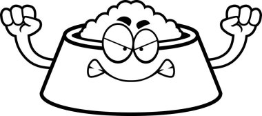 Kızgın çizgi film köpek yemliği