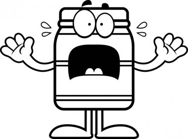 Korkmuş karikatür kavanoz