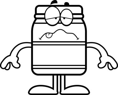 Hasta karikatür kavanoz