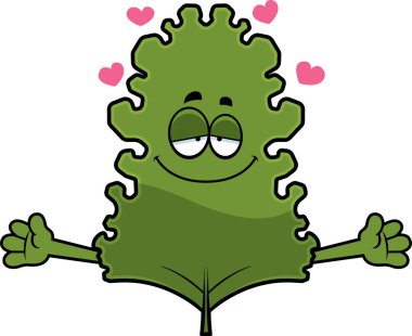 Çizgi film Kale yaprak kucaklama