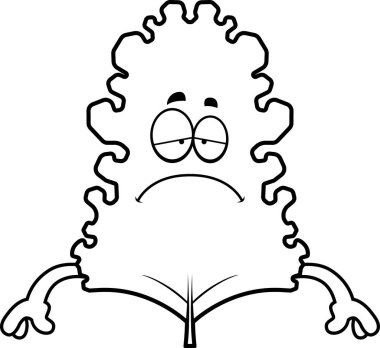 Üzgün çizgi film lahana yaprağı