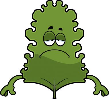 Üzgün çizgi film lahana yaprağı